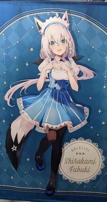 Lawson hololive life-size tapestry Shirakami Fubuki B