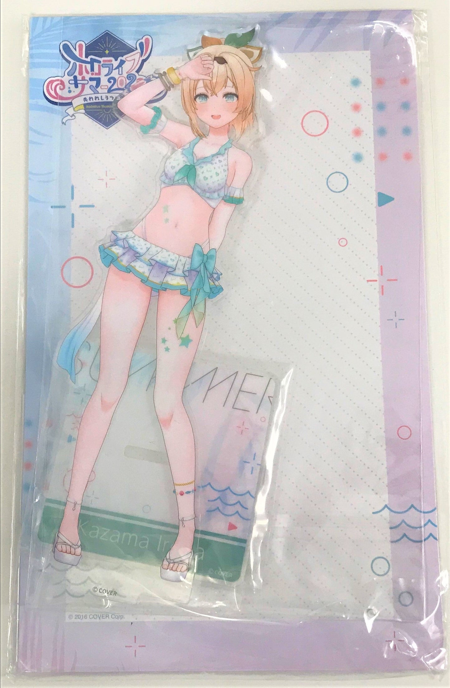 hololive hololive hololive Summer 2022 3D Acrylic Stand Shiny Wave ver. Kazama Iroha