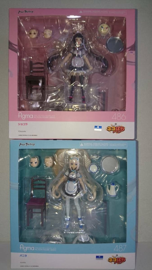 Max Factory figma Nekopara Chocolat and figma Nekopara Vanilla Japan Authentic