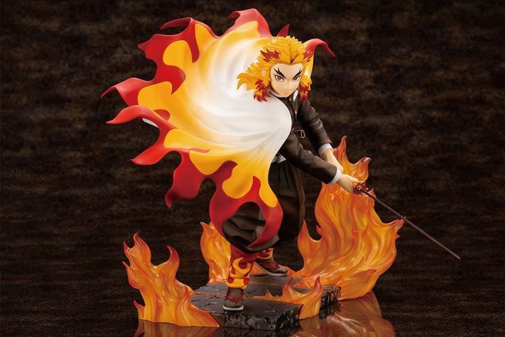Kotobukiya Kotobukiya figure with benefits ARTFX J Kyoujurou Rengoku Demon Slayer Kimetsu no Yaiba 1/8 PVC painted finished product Kotobukiya shop limited