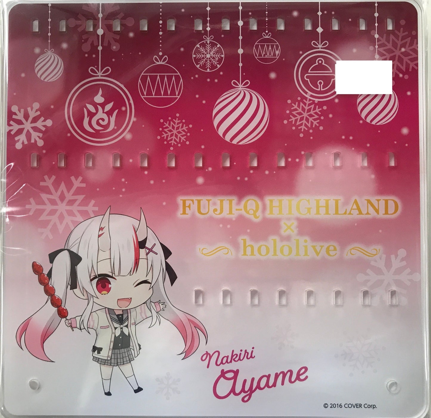 Fuji-Q Highland hololive in Fuji-Q Highland SNOW WORLD Acrylic Decoration Board Nakiri Ayame