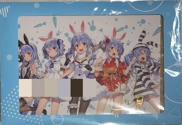 hololive hololive 4th Anniversary Commemoration Foil Stamped Copy Sign Postcard with Message Usada Pekora