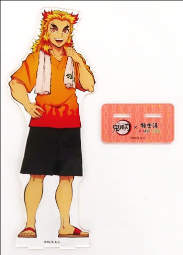 Kyoujurou Rengoku BIG Acrylic Stand Demon Slayer Kimetsu no Yaiba x Gokurakuyu/RAKU SPA The Return of Tanjiro's Paradise Holiday