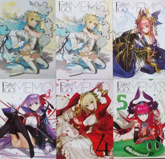 WADAARUKO Fate Grand Order MEMO 1 2 3 4 5 set Wadamemo art book