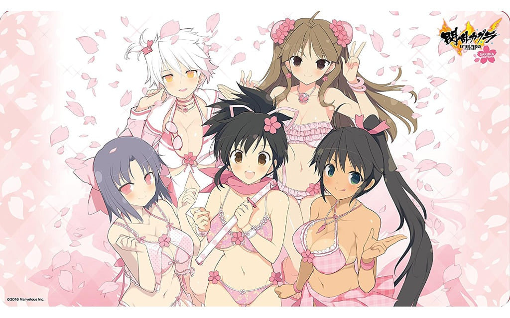 Ensky Supply Character Rubber Mat Senran Kagura ESTIVAL VERSUS -Girls' Choice- Sakura EDITION ENR-016