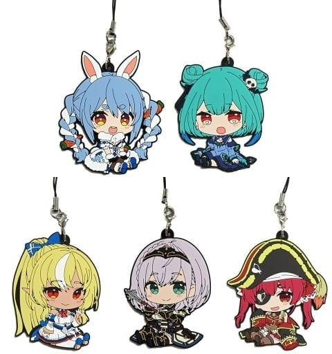 Gokurakuyu Miscellaneous Goods All 5 Types Set Hololive x Gokurakuyu/RAKU SPA Flow Life Petanko Training Ding Lava Strap