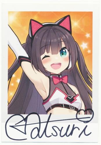 hololive hololive Birthday Anniversary 2022 Handwritten Signatureed Instax Bromide Card Natsuiro Matsuri
