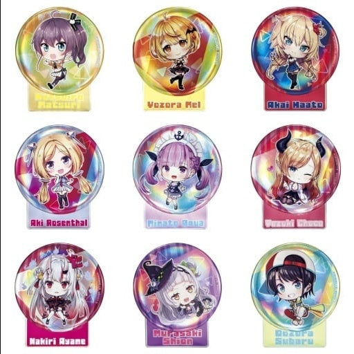 Bandai Goods Set All 9 Types Virtual YouTuber hololive hololive SUPER EXPO 2023 Commemorative Can Badge Stand B
