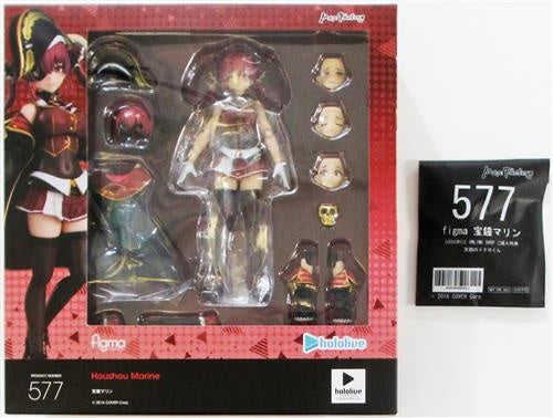 Max Factory figma 577 hololive production Houshou Marine GOODSMILE ONLINE SHOP purchase bonus Smiling skull set GOODSMILE ONLINE SHOP limited figure Max Factory