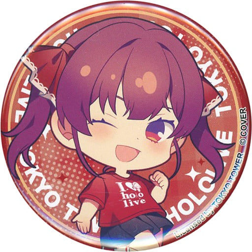 hololive Production Badge Pins Houshou Marine T-shirt Virtual YouTuber Hololive in Tokyo Tower Lost Quartet Great Search Trading Can Badge