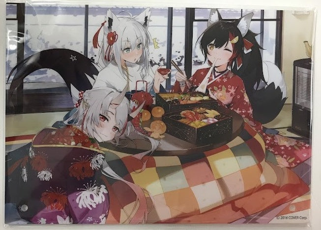 hololive hololive Irohanihohetto New Year Acrylic Panel Nakiri Ayame Shirakami Fubuki Ookami Mio Comic Market 103/Comiket 103