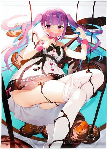 hololive Makaron Daitei Hololive Valentine Aqua B2 Tapestry Minato Aqua Gaou Makaron Daitei Hololive 2