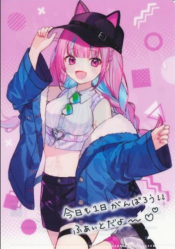 FamilyMart hololive A5 size clear file Minato Aqua street style