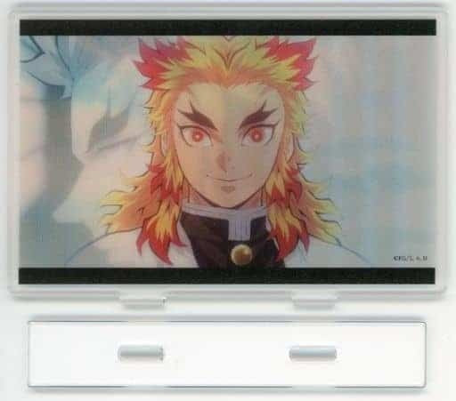 Shinjurou Rengoku Kyoujurou Rengoku Purgatory House Reminiscent of Family Lenticular Acrylic Stand Demon Slayer Kimetsu no Yaiba Infinite Train Edition / Red-light District Edition Character Picture Scroll Cafe in ufotable Cafe x Machi Asobi CAFE Phase 2