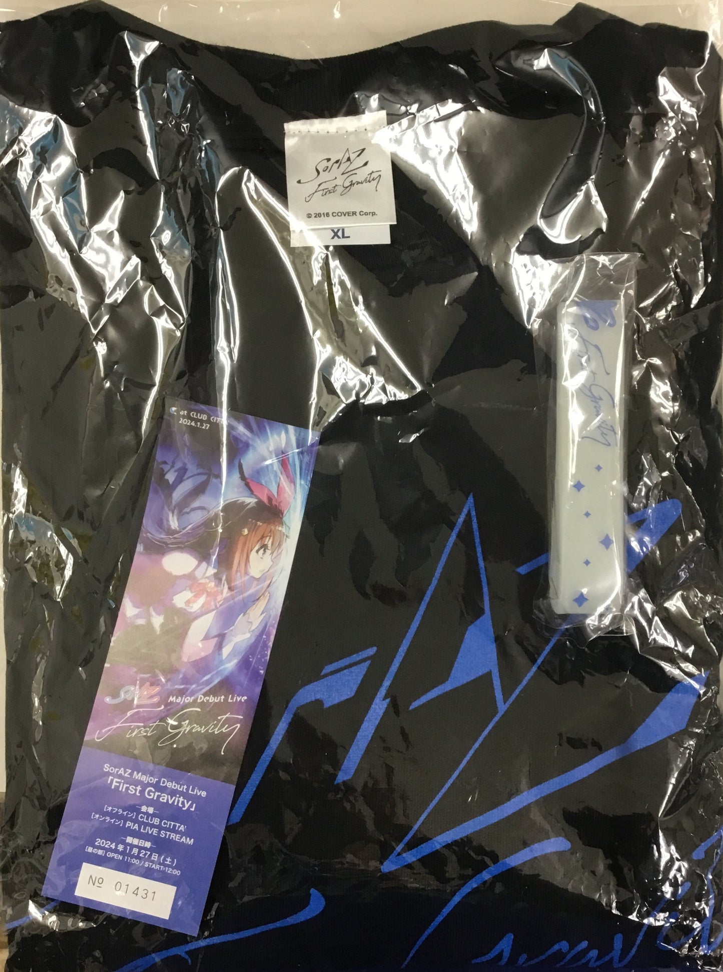 hololive hololive SorAZ Major Debut Live First Gravity Bonus T-shirt Daytime performance Tokino Sora ver. SorAZ Major Debut Live First Gravity