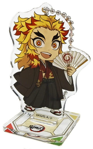 Chugai Mining Kyoujurou Rengoku Theatrical Version Demon Slayer Kimetsu no Yaiba Infinite Train Edition in Marui Department Store Trading Acrylic Stand