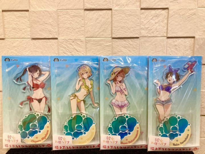 Rent A Girlfriend Newly acrylic stand clear stand Chizuru Ruka Sumi Mami Set