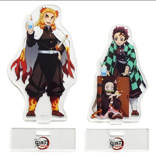 Tanjirou Kamado Nezuko Kamado/Kyoujurou Rengoku Illustration Acrylic Stand Set 2 Pieces Movie Version Demon Slayer Kimetsu no Yaiba Infinite Train Edition ufotable CINEMA Limited