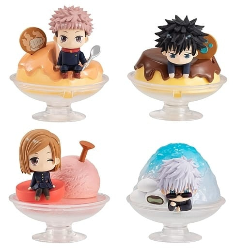 Bandai Trading Figure Parfait Noru Mascot All 4 Types Set Jujutsu Kaisen Sorcery Fight Punitop Parfait Norua