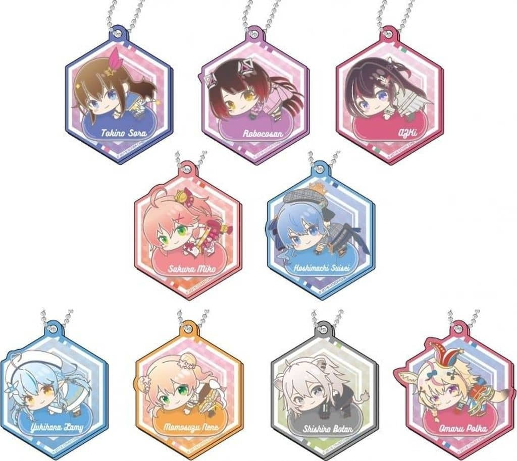 Hase Pro/Bandai Key Holder BOX Vtuber Hololive Kiratto Dekofure Acryl Key Holder Hagumi A BOX