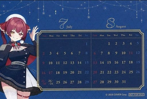 Chugai Mining Calendar Houshou Marine 2023 Postcard Calendar Virtual YouTuber Hololive x Tokyo Skytree Town Venue Purchase Bonus