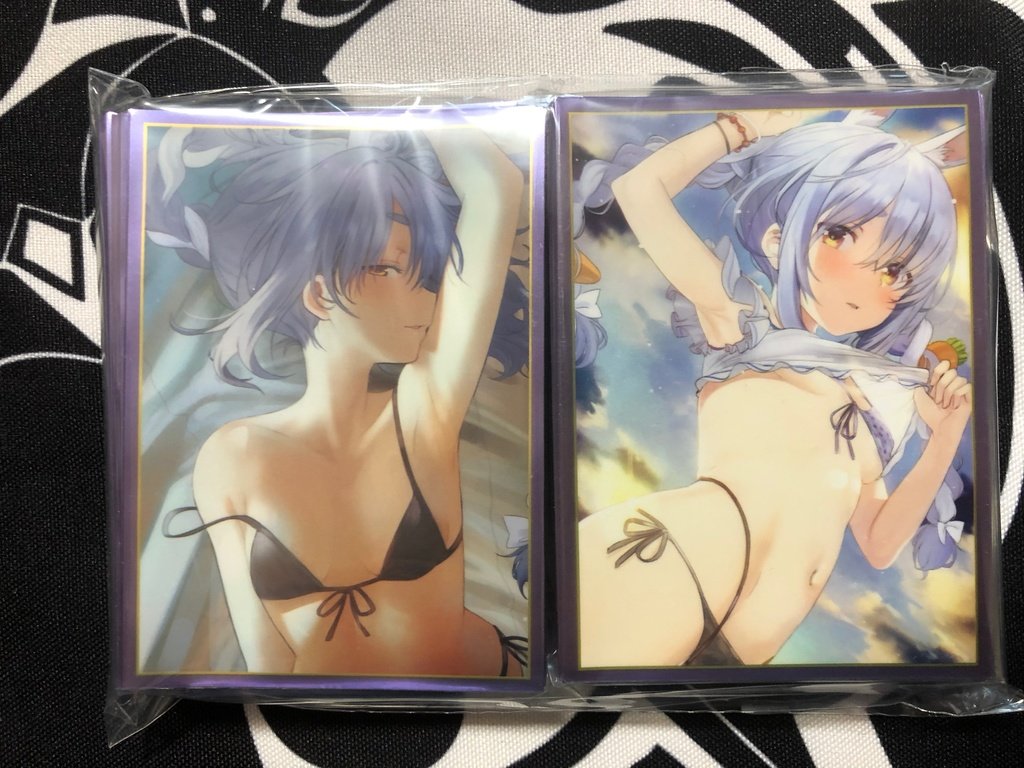 TCG sleeve 2 types set hololive Usada Pekora 60sheets Regular size 67 x 92mm