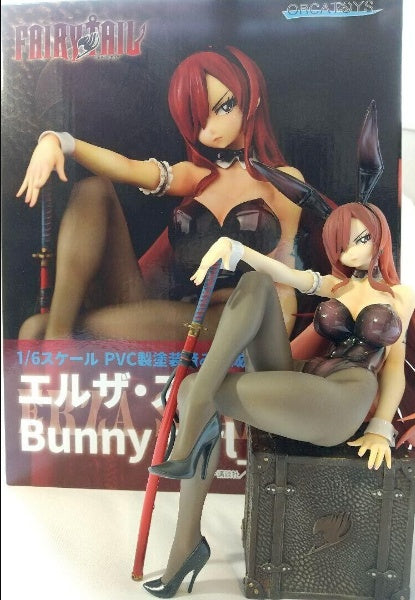 FAIRY TAIL Erza Scarlet Bunny Ver. 1/6 Figure PVC Painted Finished Japan Used