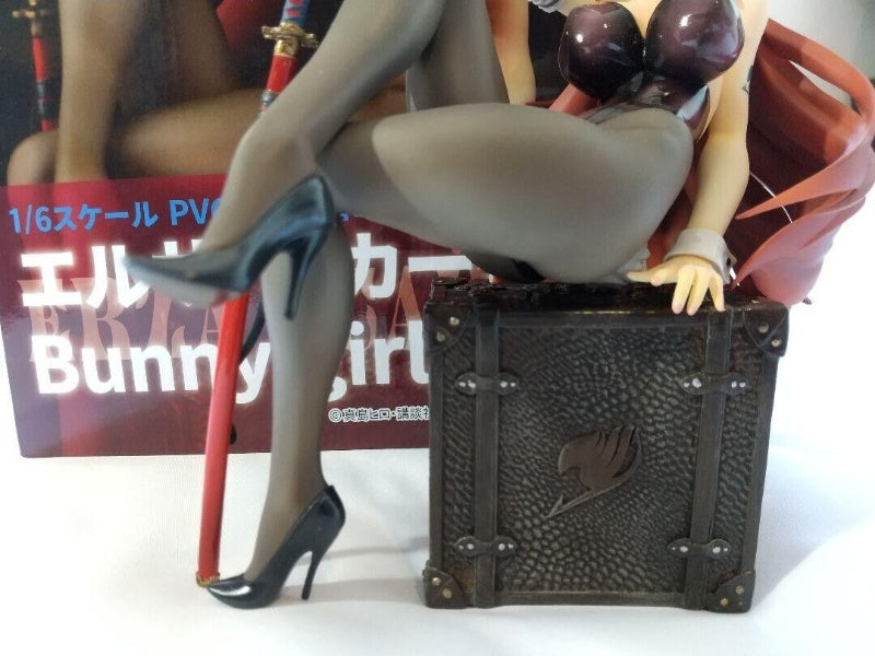 FAIRY TAIL Erza Scarlet Bunny Ver. 1/6 Figure PVC Painted Finished Japan Used