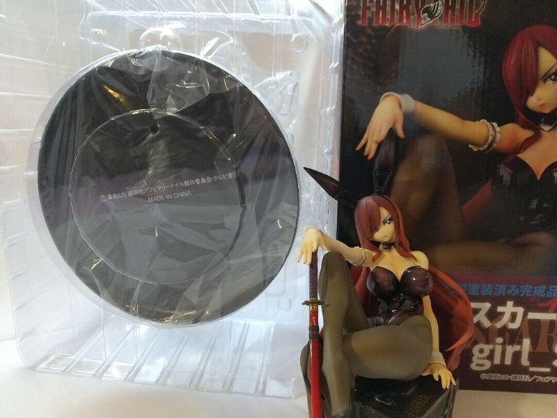 FAIRY TAIL Erza Scarlet Bunny Ver. 1/6 Figure PVC Painted Finished Japan Used