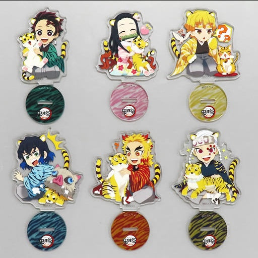 ufotable All 6 Types Set Demon Slayer Kimetsu no Yaiba Demon Slayer Anime Anniversary Festival Year of the Tiger Mini Chara Random Acrylic Stand