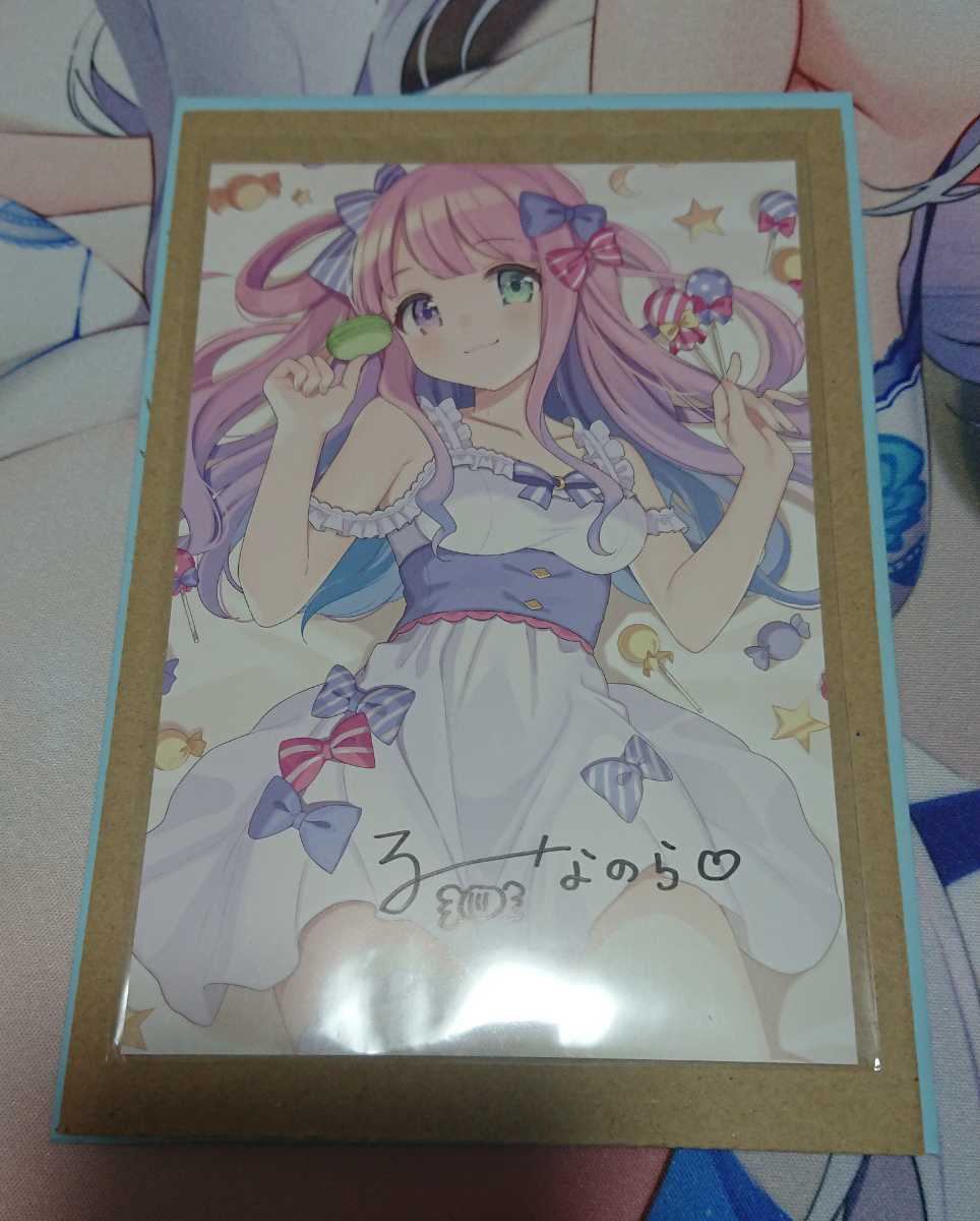 Hololive Himemori Luna Birthday anniversary Autograph Post Card
