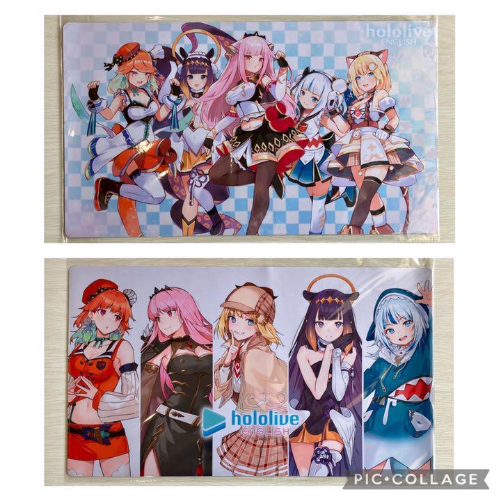 Hololive EN Playmat 600mm x 350mm Set of 2 Gura Kiara Calliope Amelia Ina’nis