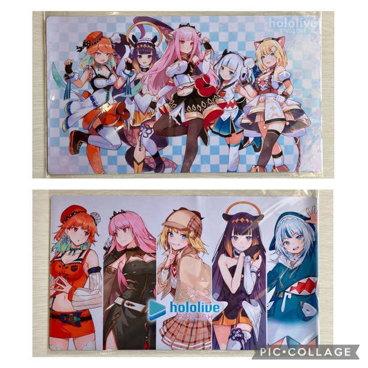 Hololive EN Playmat 600mm x 350mm Set of 2 Gura Kiara Calliope Amelia Ina’nis