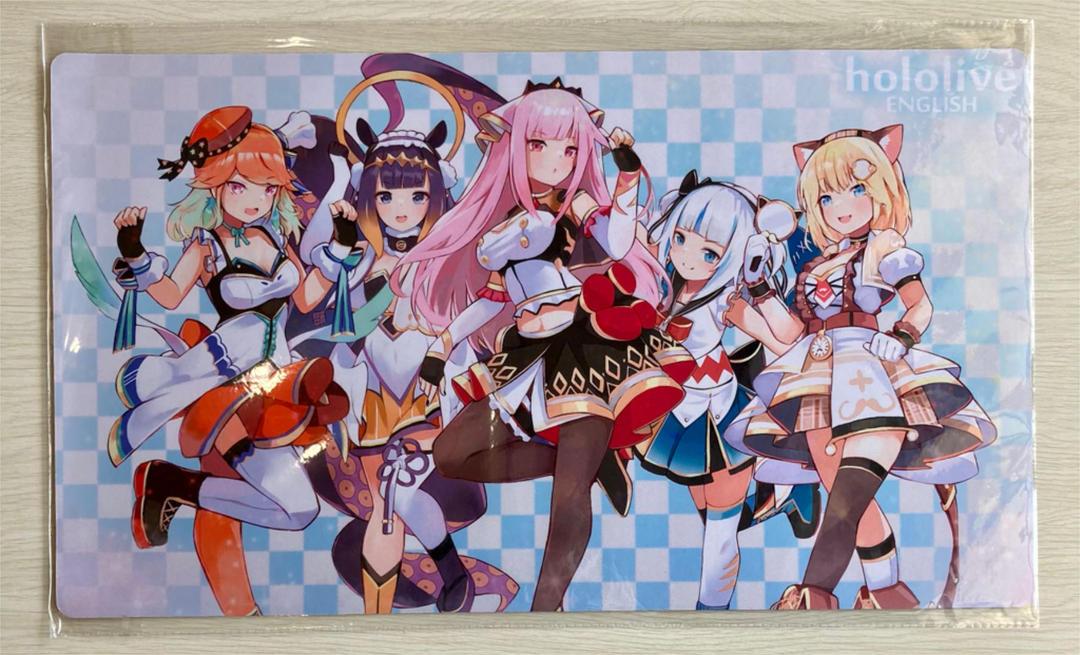 Hololive EN Playmat 600mm x 350mm Set of 2 Gura Kiara Calliope Amelia Ina’nis