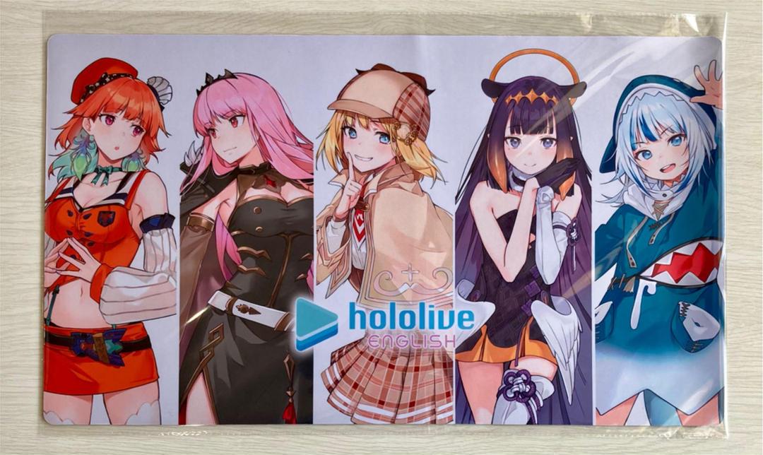 Hololive EN Playmat 600mm x 350mm Set of 2 Gura Kiara Calliope Amelia Ina’nis