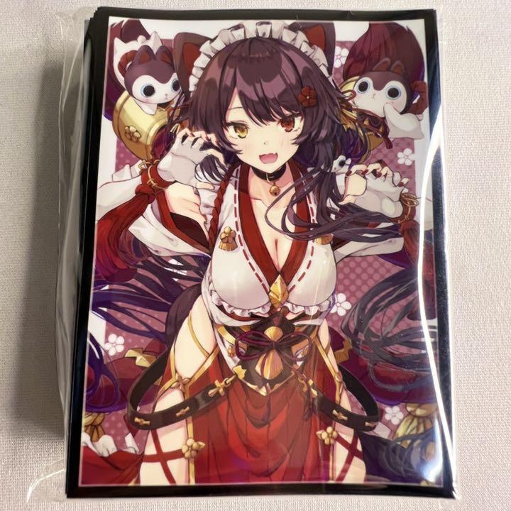 Nijisanji Inui Toko Shrine Maiden Cat Ears Midnight Blue Character Sleeve