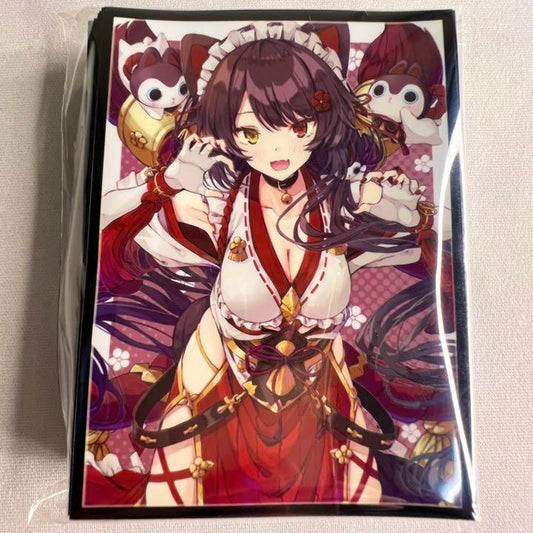 Nijisanji Inui Toko Shrine Maiden Cat Ears Midnight Blue Character Sleeve