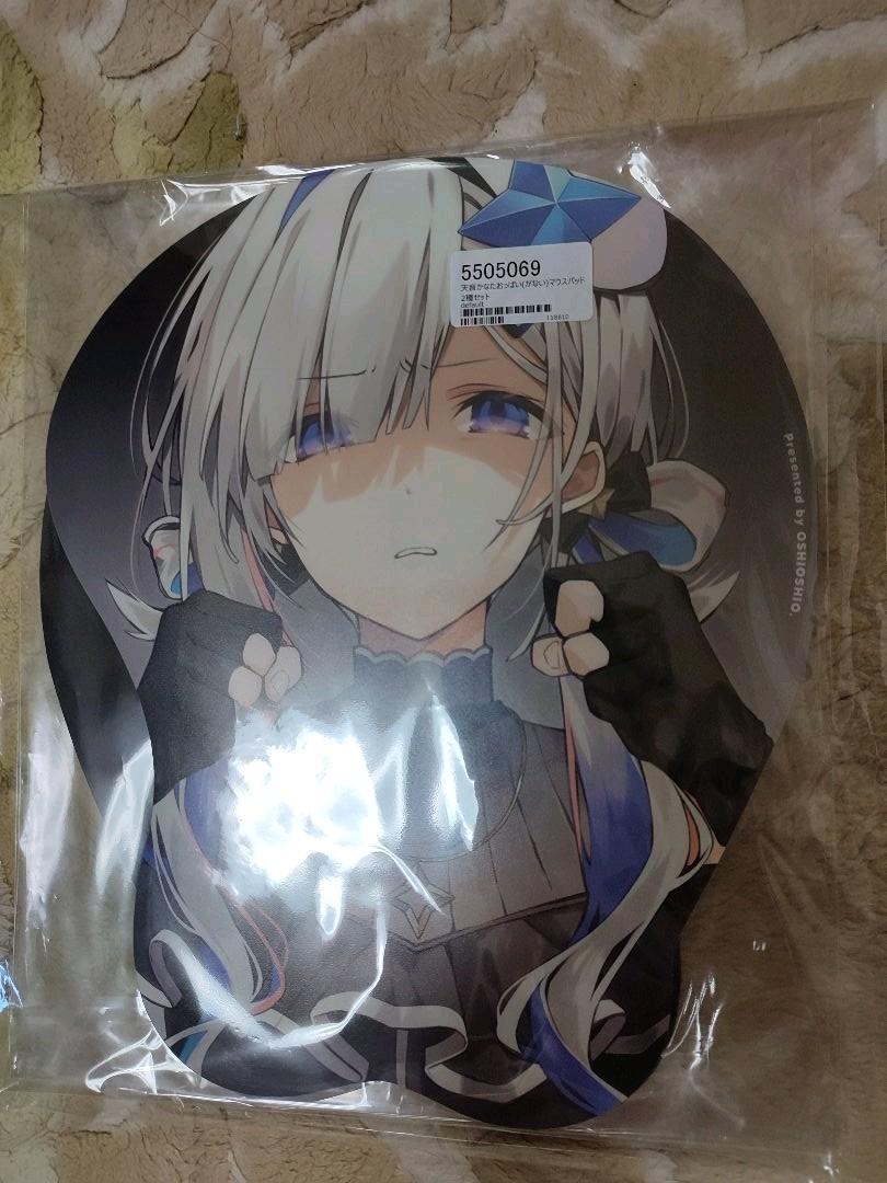 hololive Amane Kanata Boobs Oppai (No) Mouse Pad Black and White 2 Types Unopened