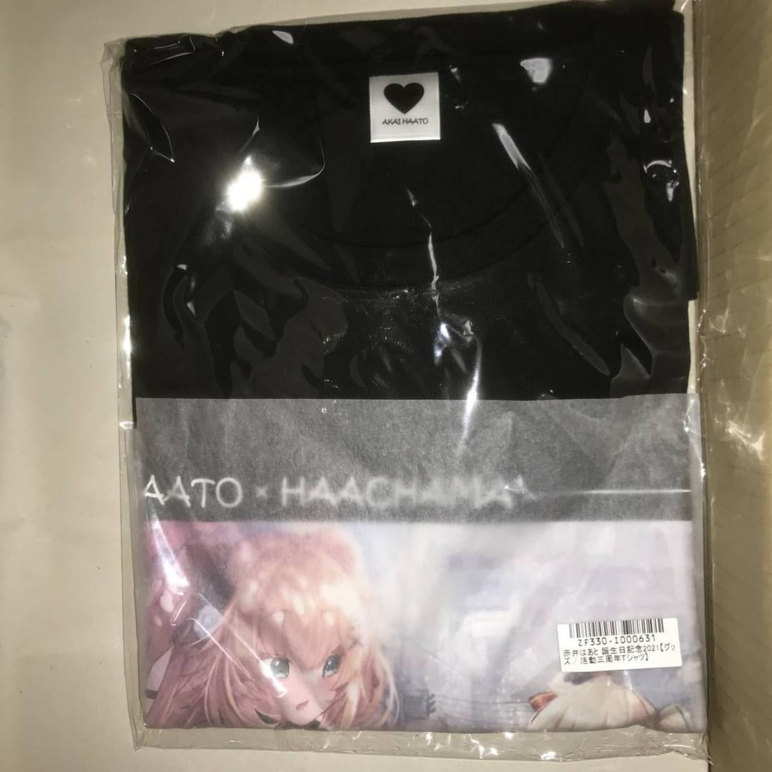 Akai Haato 3rd Anniversary T-shirt hololive Birthday Commemorative 2021 Goods