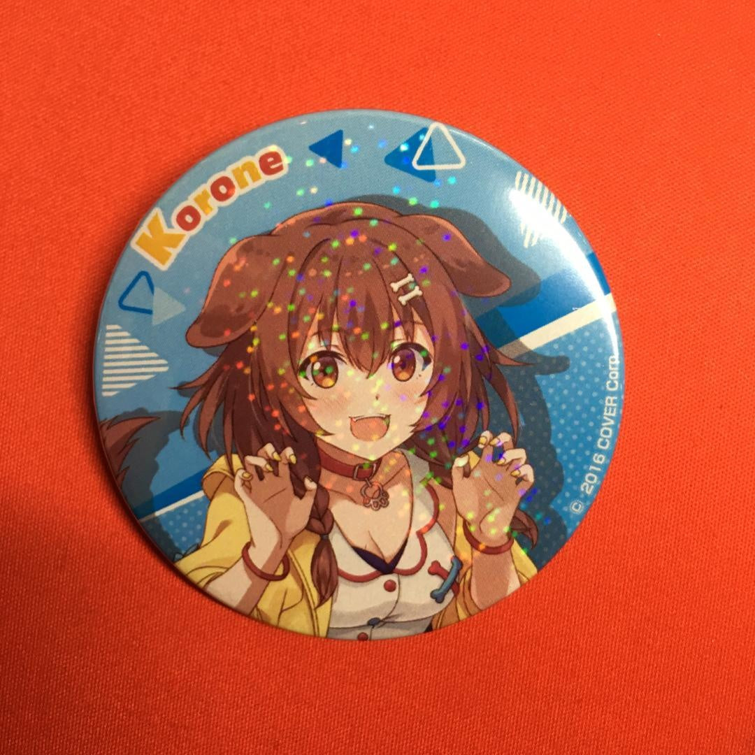 hololive Korone Inugami Can Badge Festival Limited