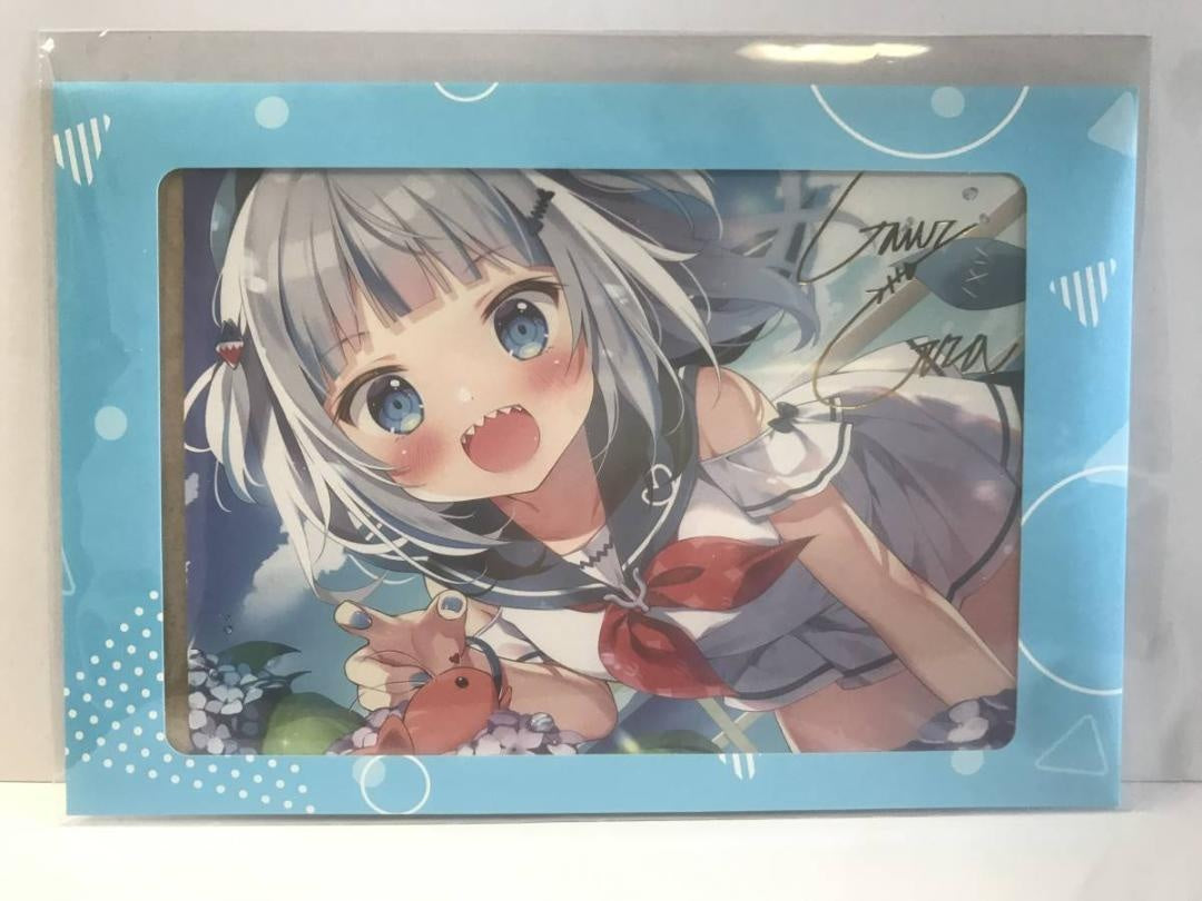 Gauru/Gura duplicate Handwritten Signatureed postcard hololiveEN