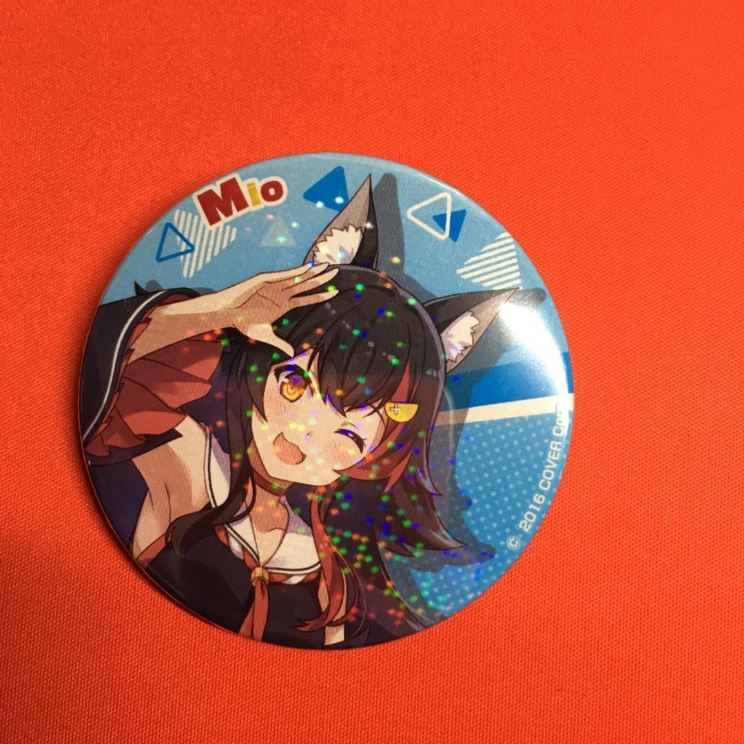 hololive Okami Mio Can Badge Festival Limited