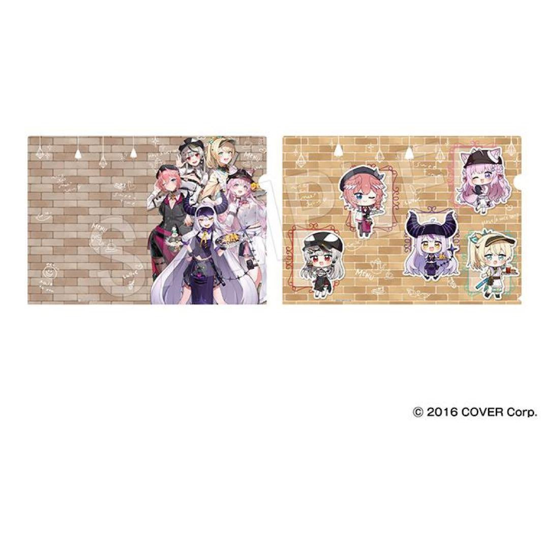 hololive holox holoX cafe A4 clear file 2 pieces set