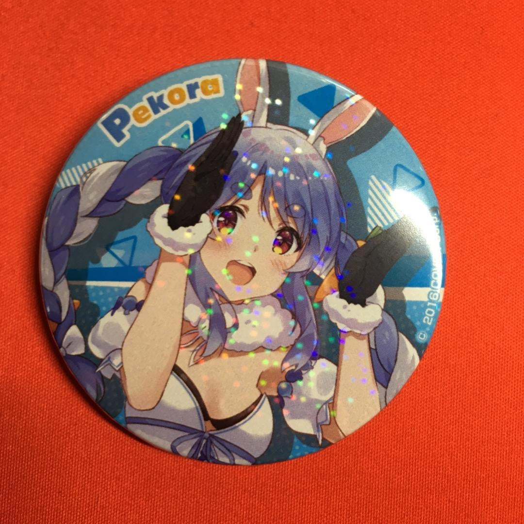 hololive Pekora Can Badge Festival Limited