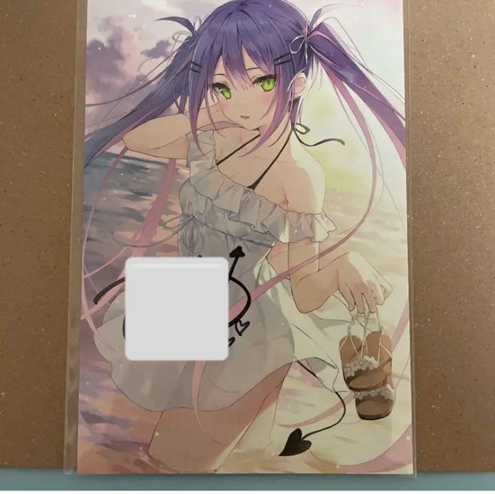 hololive Tokoyami Towa 2020 Birthday Commemorative Autographed Postcard