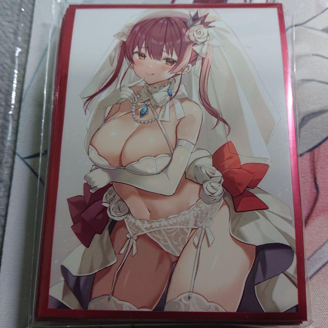 Holorive Bride Wedding Houshou Marine Sleeve Playmat Set
