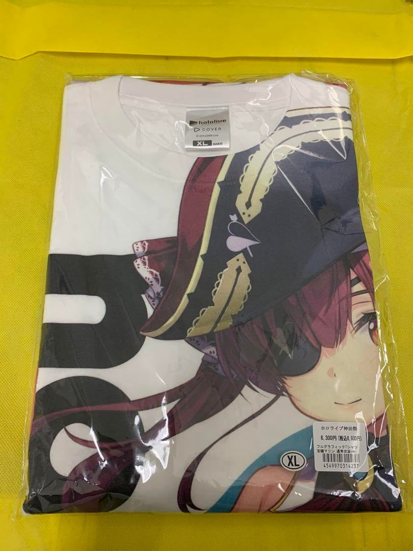 Houshou Marine hololive Kanda Festival Full Graphic T-shirt Normal Costume