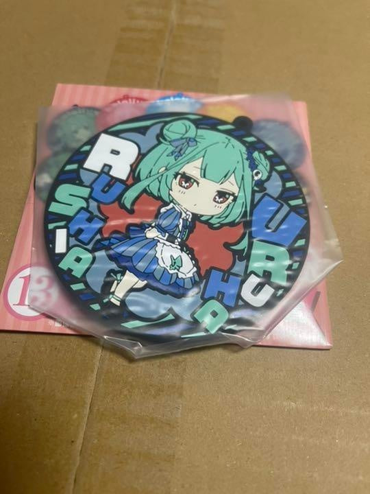 hololive Lawson collaboration lottery Uruha Rushia rubber coaster