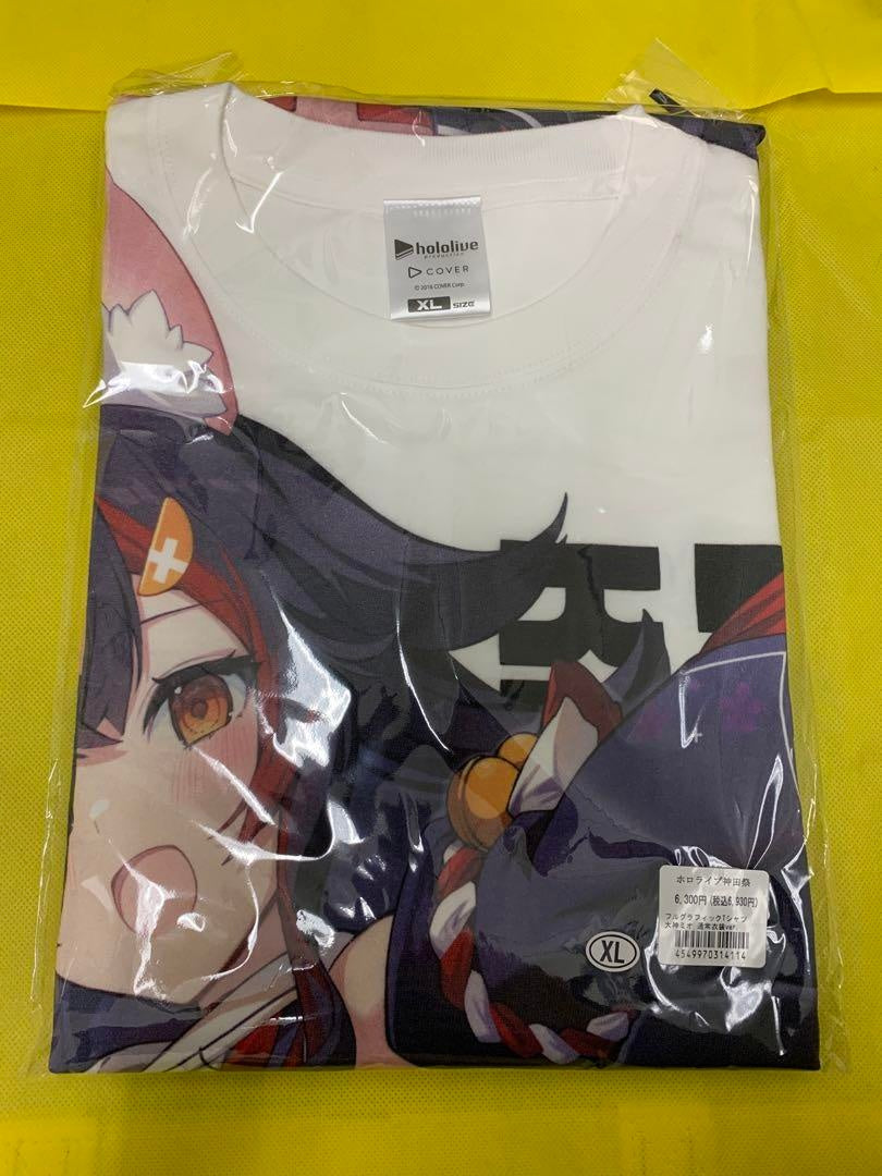 Okami Mio hololive Kanda Festival Full Graphic T-shirt Normal Costume