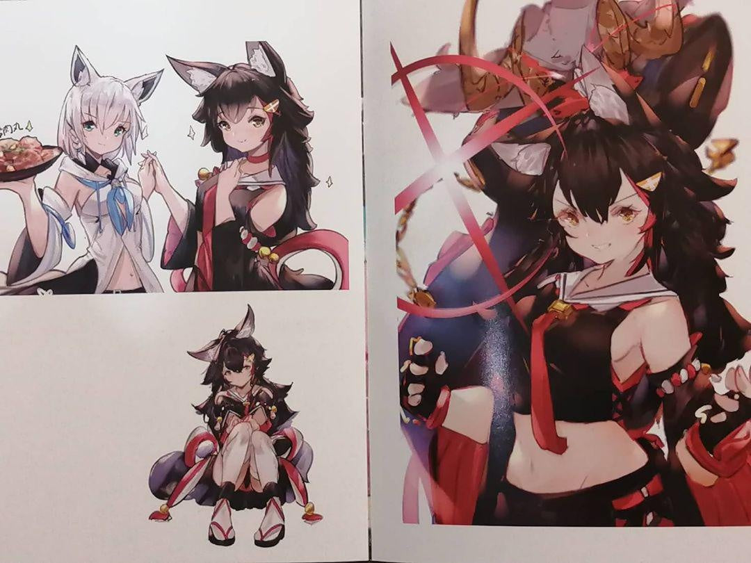 hololive okami mio mommoka majo majo illustration book
